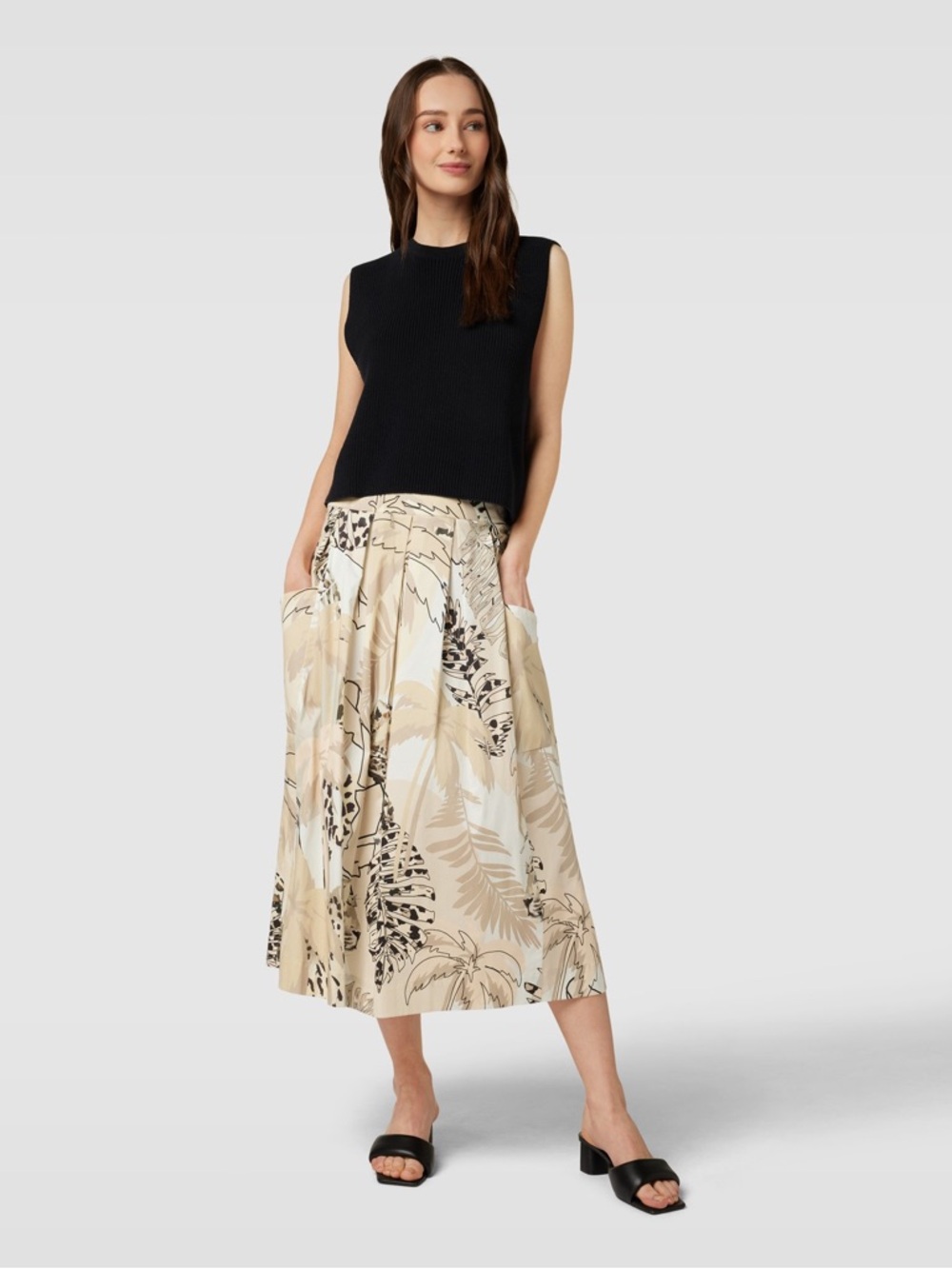 Marc Cain Wild Cats Midi Skirt